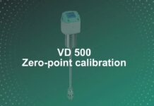 Cách thực hiện việc định lượng điểm zero cho máy đo VD 500