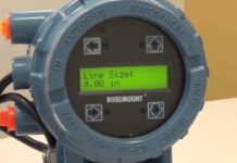 TITLE: Thiết bị Rosemount 8732EM LOI Operation – Hướng dẫn nhập giá trị bảng – Kích thước dòng