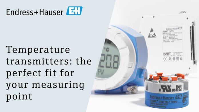 “Temperature transmitters | Sự lựa chọn hoàn hảo cho điểm đo của bạn | #endresshauser”